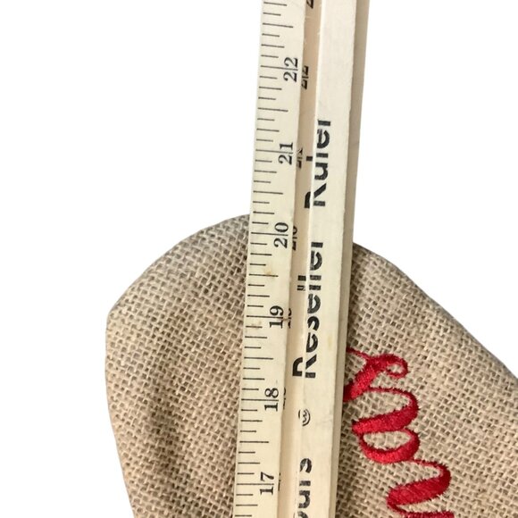 Babys First Christmas Stocking With Reindeer Design Picture Frame Embroidered - Picture 5 of 6